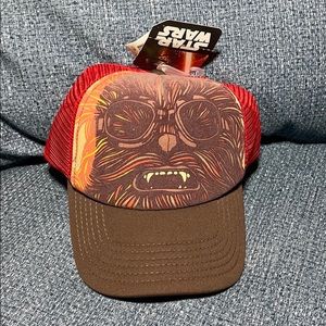 Star Wars Chewbacca Mesh Trucker Hat Wookie Snapba